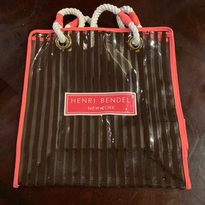 Henri Bendel New York authentic PVC tote approx 12X15 with 7 inch handle drop